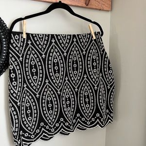 Loft embroidered skirt NWOT